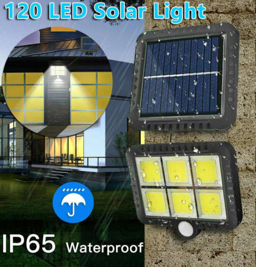 120 COB SPLIT SOLAR WALL LIGHT