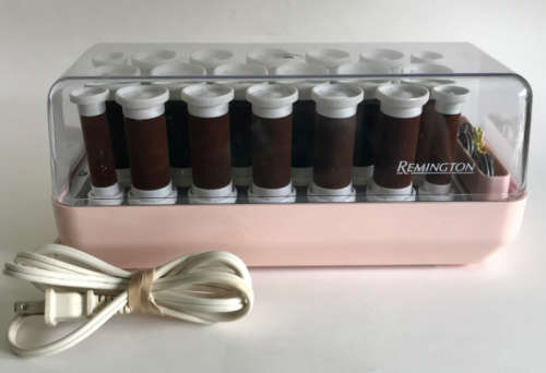 Electric Hair Rollers * REMINGTON Care Setter *  20 VELVET FLOCKED HOT Curlers
