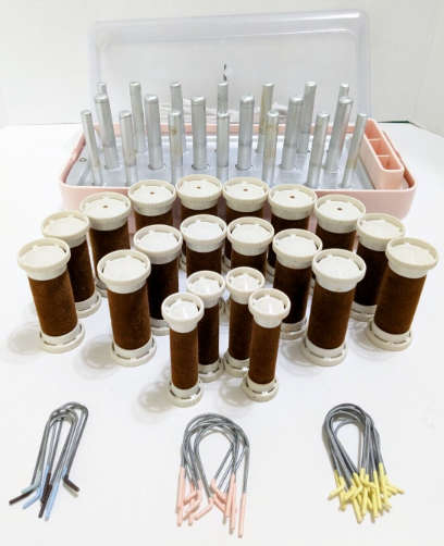 Electric Hair Rollers * REMINGTON Care Setter *  20 VELVET FLOCKED HOT Curlers