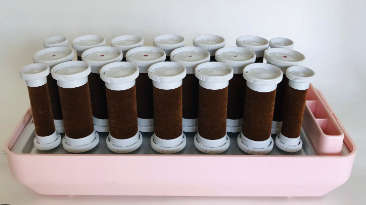 Electric Hair Rollers * REMINGTON Care Setter *  20 VELVET FLOCKED HOT Curlers