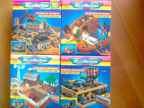 MICRO MACHINES - Hiways and Byways  -  Collectables!!! New never opened - Pack of 4 boxes - Batch 1