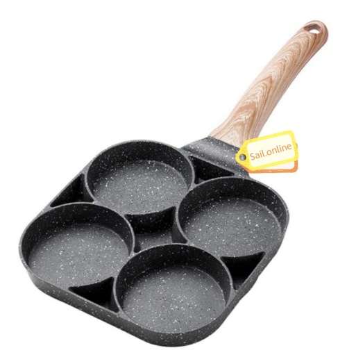 Aluminum 4 Division Frying Pan