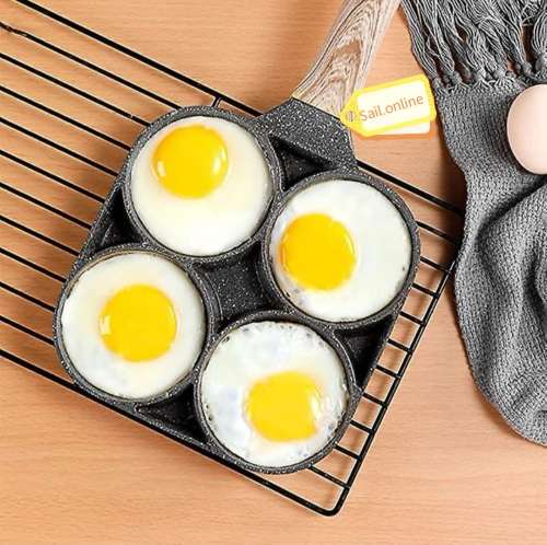 Aluminum 4 Division Frying Pan