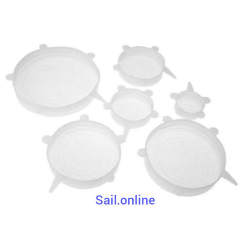 6x Convenient Silicone Lids
