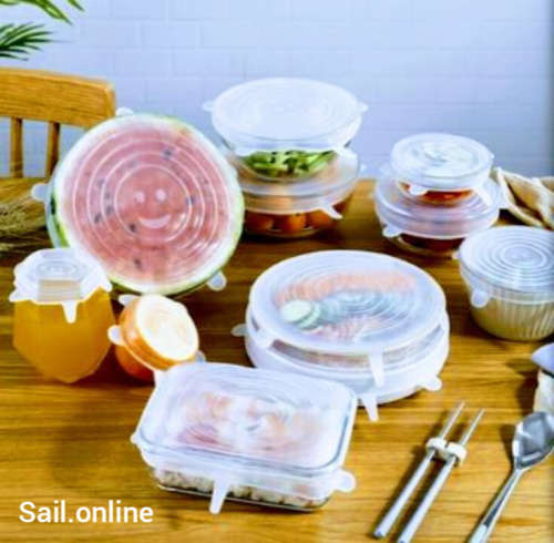 6x Convenient Silicone Lids