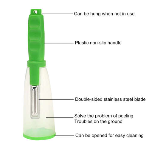 NEW Multifunctional Skin Peeler Tool with Storage Container