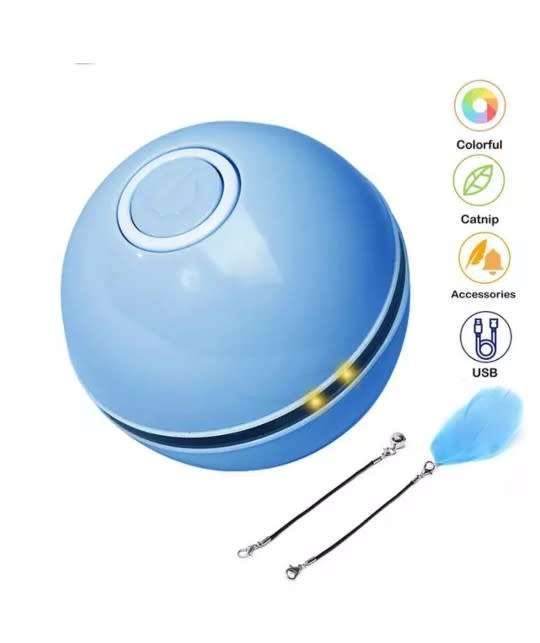 Cat Ball Interactive Toy ( Blue )