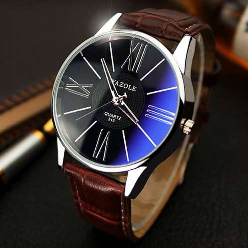 YAZOLE luxury brand quartz watch Brown *Free Shipping