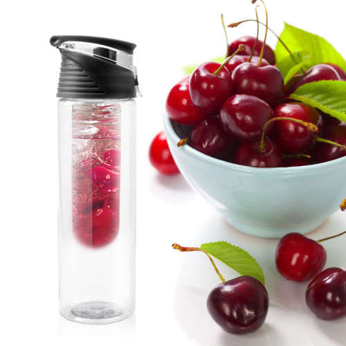 800ml Fruit infused water bottle Black*Free Shipping