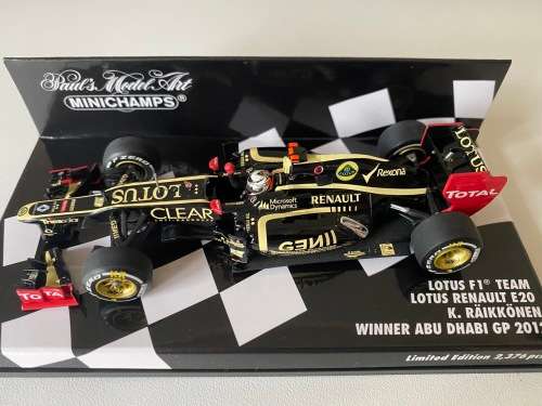 Kimi Räikkönen - Lotus 2012 (Winner Abu Dhabi, Ltd Edition Minichamps - new)