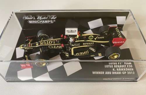 Kimi Räikkönen - Lotus 2012 (Winner Abu Dhabi, Ltd Edition Minichamps - new)