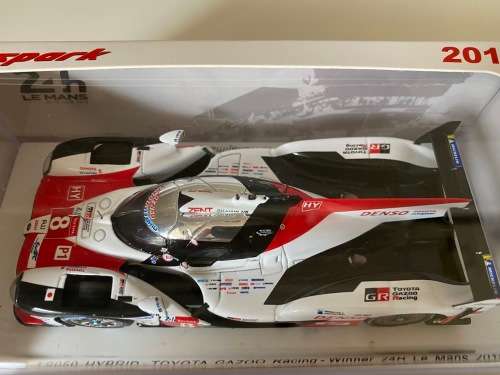 Toyota GAZOO Racing  - 24hr Le Mans Winner 2018 - driven by Alonso (Spark 1:43)