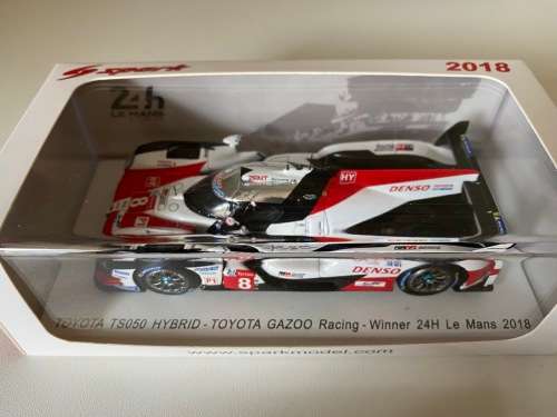 Toyota GAZOO Racing  - 24hr Le Mans Winner 2018 - driven by Alonso (Spark 1:43)