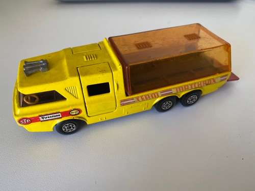 Racing Car Transporter no.K-7 1972 (Lesney Matchbox `Super Kings` - Made in England)