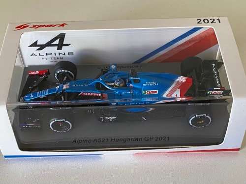 Fernando Alonso - 2021 Alpine Renault F1 `Hungarian GP` (Spark 1:43)