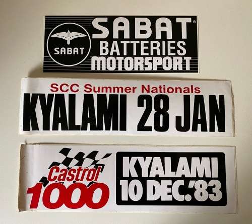 Classic Kyalami Race Days (x3 Stickers)
