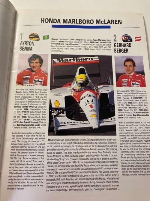 Kyalami 1992 Formula 1 Grand Prix - Official Programme (see all photos)
