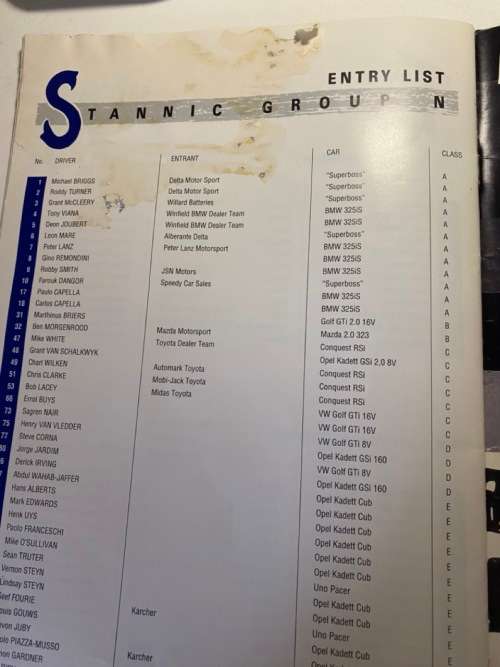 Kyalami 1992 Formula 1 Grand Prix - Official Programme (see all photos)