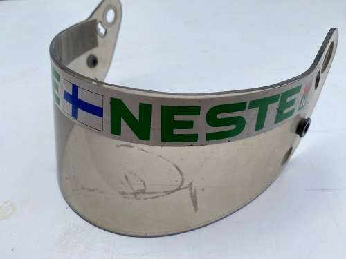 Keke Rosberg`s Visor From 1984 South African F1 Grand Prix (with partial autograph)