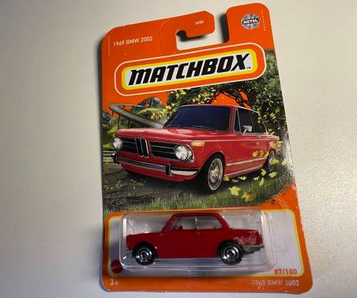BMW 2002 1969 model (Matchbox boxed 1:64)