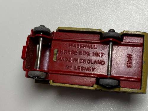 Vintage Marshall Horse Box Mk7 no.35 (Rare 1957-1964 Lesney Matchbox - Made in England)