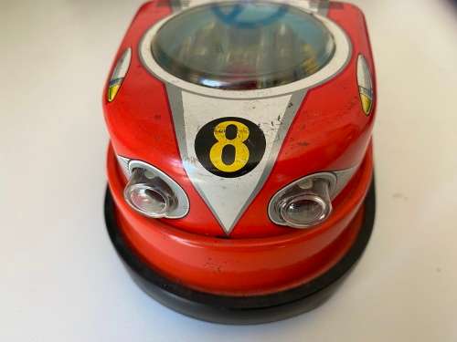 Antique Tin-Plate 1960s Bumper Car `Speed Star` (T.N Nomura - Made in Japan)