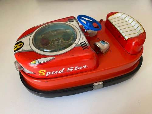 Antique Tin-Plate 1960s Bumper Car `Speed Star` (T.N Nomura - Made in Japan)