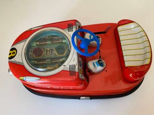 Antique Tin-Plate 1960s Bumper Car `Speed Star` (T.N Nomura - Made in Japan)