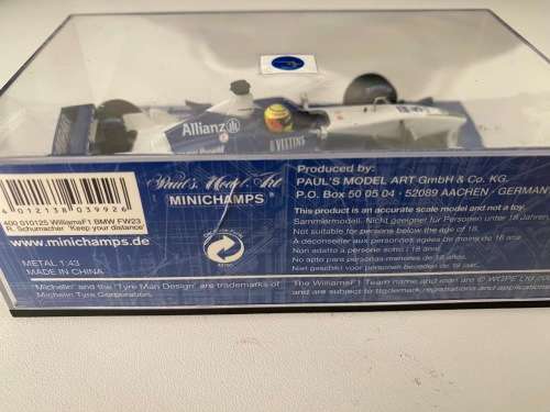 Ralf Schumacher - Williams BMW 2001 `Keep Your Distance Edition` (Minichamps 1:43 Ltd Edition)