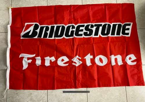 Official Bridgestone Firestone Racing Flag (1.7m x 1.1m)