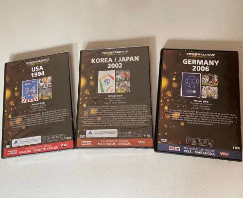 FIFA World Cup DVD Collection (x3 - USA 1994, Korea/Japan 2002, Germany 2006)