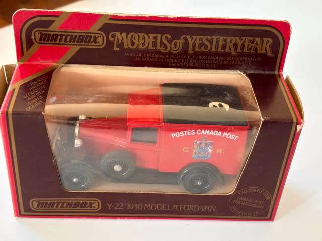 Ford Model A `Postes Canada` (Matchbox Models of Yesteryear +/-1:40 - Made in England - with box)