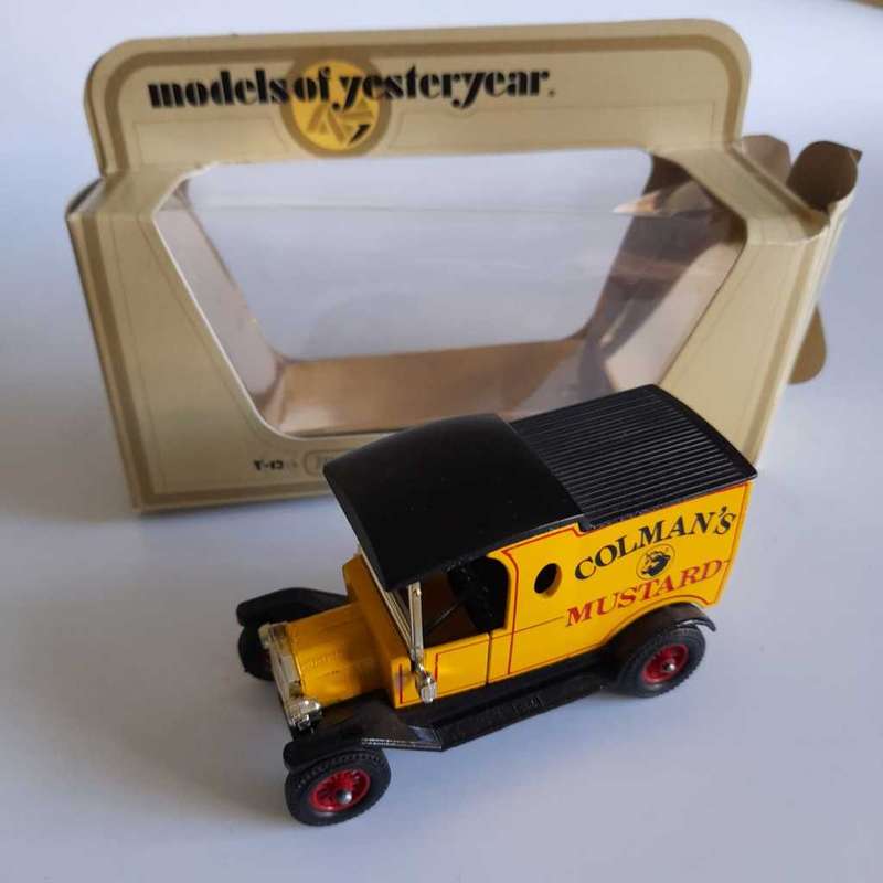 Ford Model T `Colman`s Mustard 1912` (Matchbox Models of Yesteryear 1978 Y12 +/-1:43 - with box)