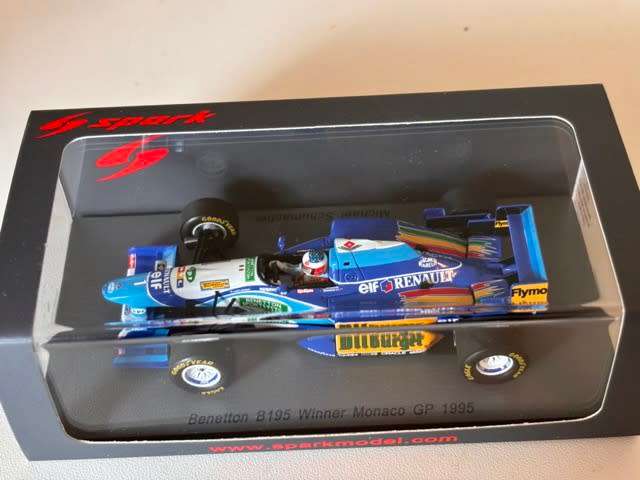 Michael Schumacher - 1995 Benetton Renault F1 `Monaco GP` (Rare Spark 1:43)