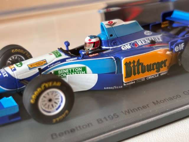 Michael Schumacher - 1995 Benetton Renault F1 `Monaco GP` (Rare Spark 1:43)