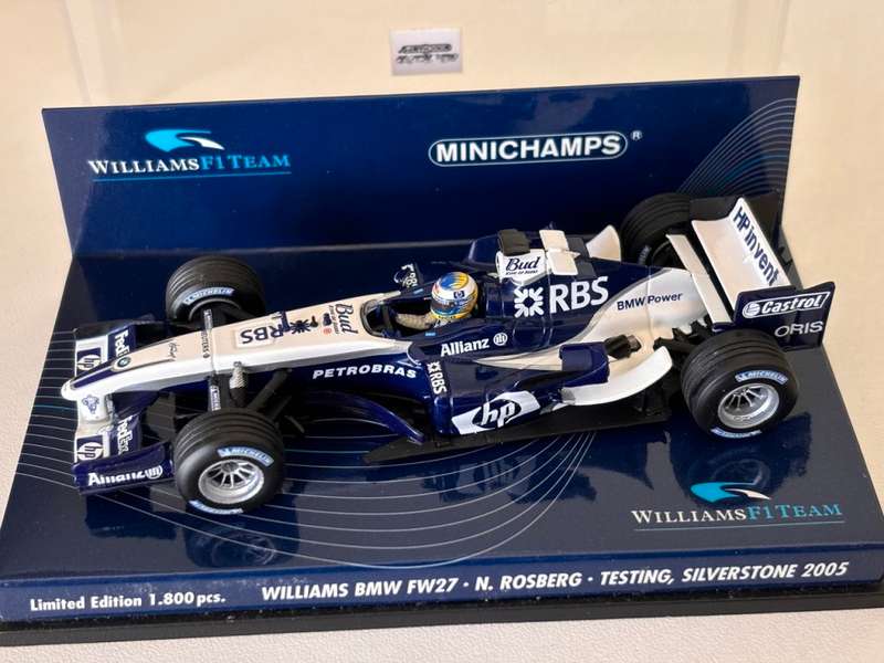 Nico Rosberg - 2005 Williams BMW F1 `Silverstone Test` (Rare Ltd Edition Minichamps 1:43)
