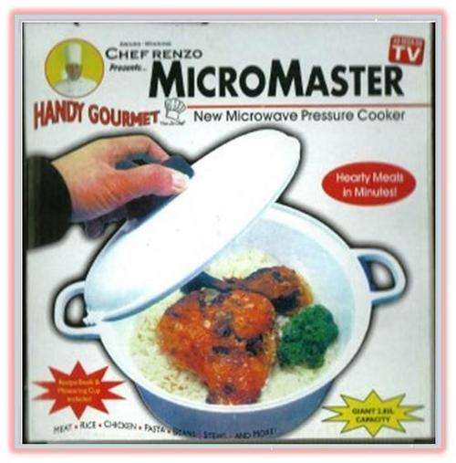 Microwave Pressure Cooker With Tightly Locking Lid And Pressure Release Vent