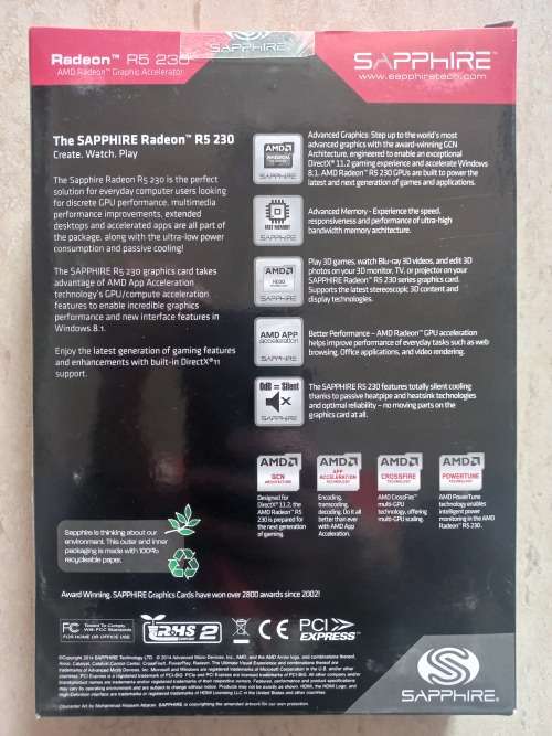 Sapphire AMD Radeon R5 230 (1GB DDR3)