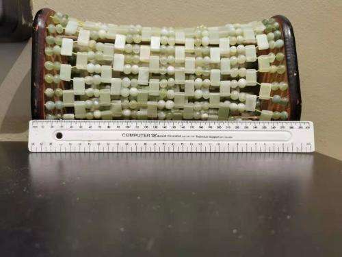 Antique jade pillow