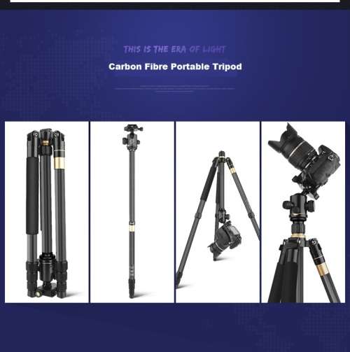 Carbon fibre portable tripod