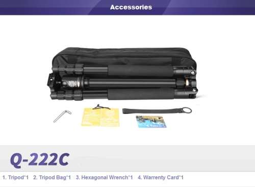 Carbon fibre portable tripod