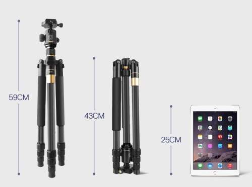 Carbon fibre portable tripod