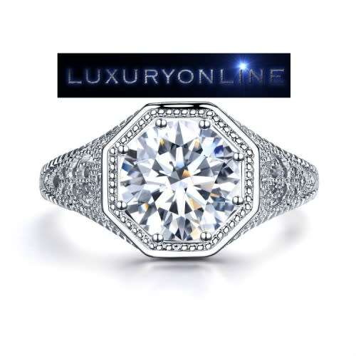 White Gold Filled 1.38ct Simulated Diamond Ring