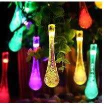 Iconix a 30-LED Solar Raindrop String Fairy Light - Multi Color