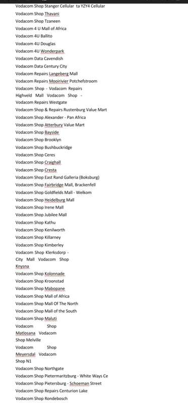 Vodacom voucher