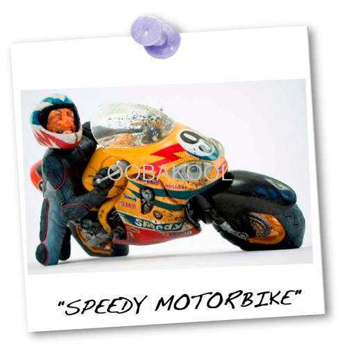 GUILLERMO FORCHINO COMIC ART / SPEEDY MOTORBIKE / OobaKool Official Forchino Dealer