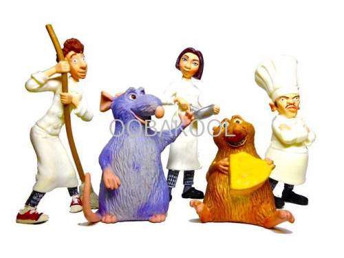 DISNEY / RATATOUILLE SET OF 5 FIGURES / OobaKool
