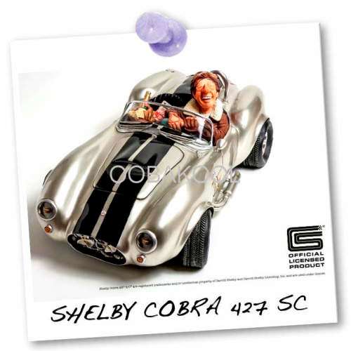 GUILLERMO FORCHINO COMIC ART / THE SHELBY COBRA 427 SC / SILVER / OobaKool Official Forchino Dealer