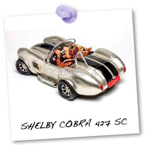 GUILLERMO FORCHINO COMIC ART / THE SHELBY COBRA 427 SC / SILVER / OobaKool Official Forchino Dealer