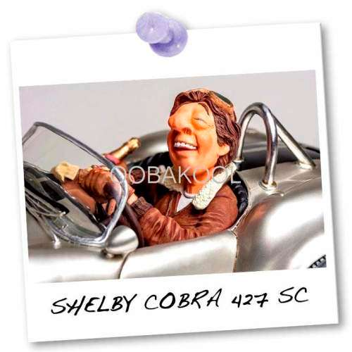 GUILLERMO FORCHINO COMIC ART / THE SHELBY COBRA 427 SC / SILVER / OobaKool Official Forchino Dealer